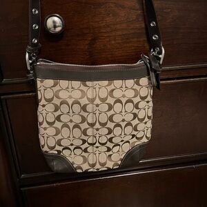 Coach Brown signature Crossbody bag